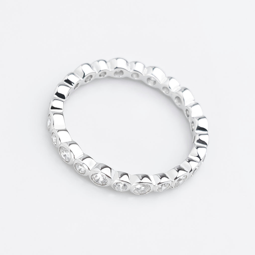 Bubble Glow Bezel Ring