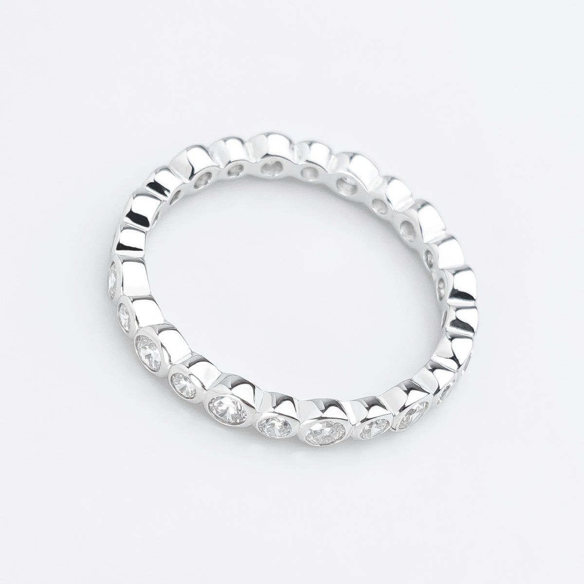 Bubble Glow Bezel Ring