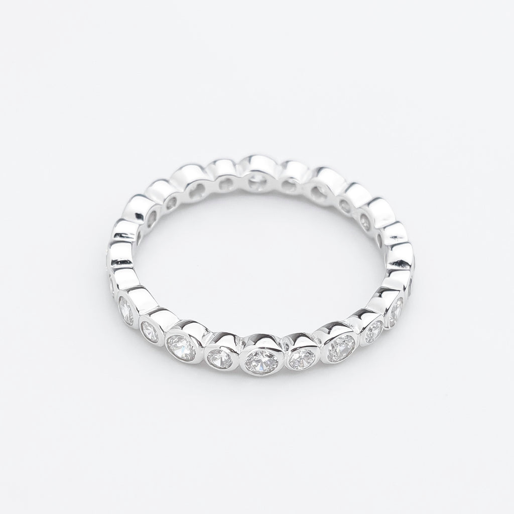 Bubble Glow Bezel Ring