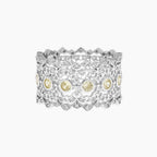 Intricate Lace Wide Band