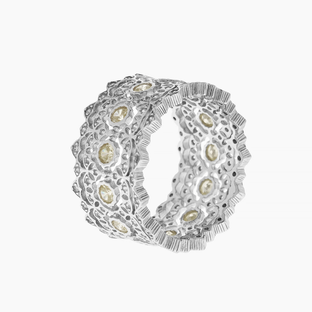 Intricate Lace Wide Band