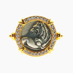 Lion Coin Flip Ring