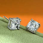 Quadratische Paraiba-Ohrringe E0126