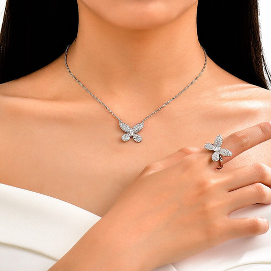 Pavé-Anhänger Schmetterling P0729