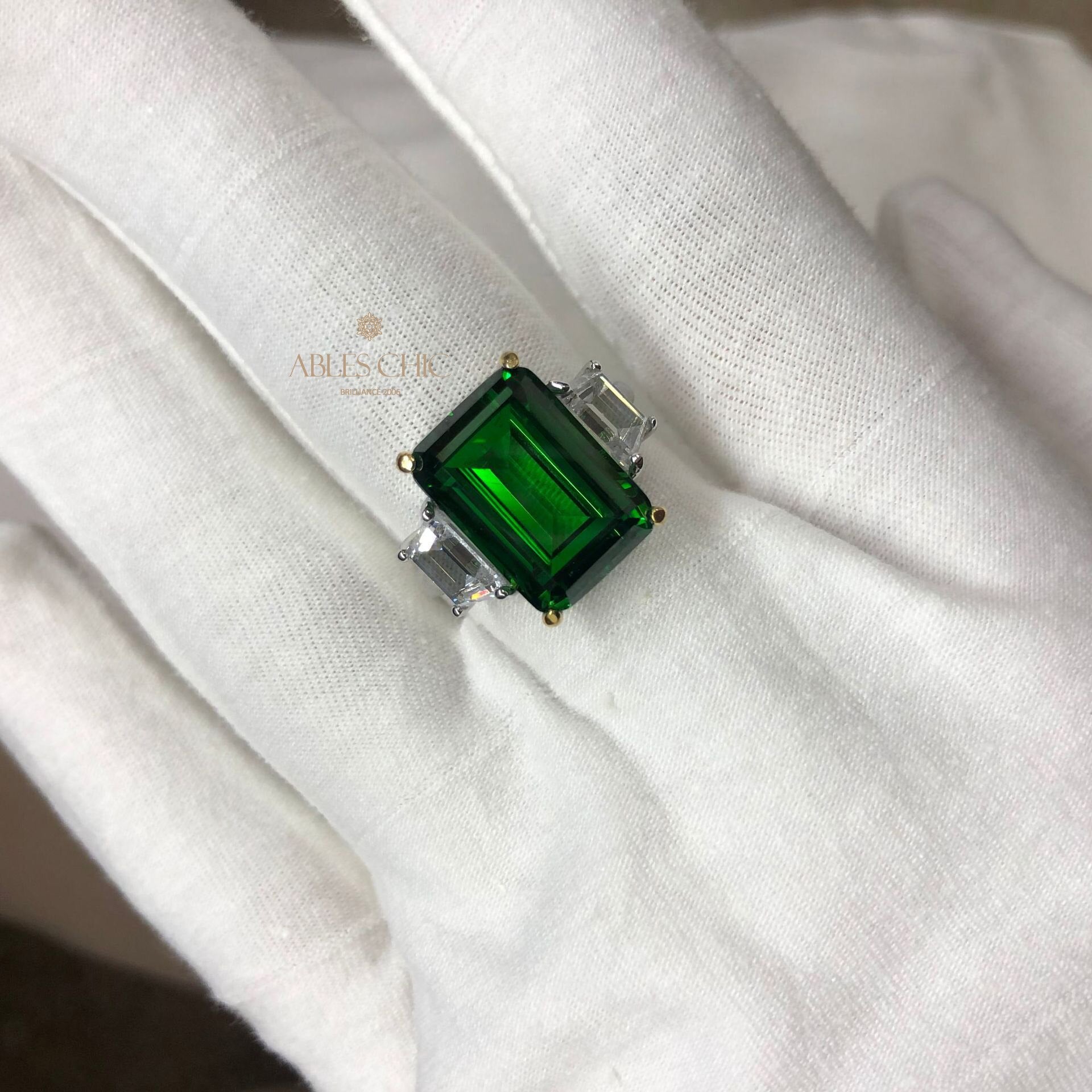 Labor-Smaragd-Paraiba-Verlobungsring R0314