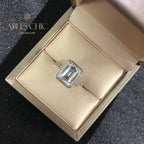 Ehering mit Labor-Smaragd R0303