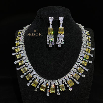 Sphene Hochzeit Girlande Halskette P0694