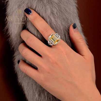 Saphir-Tansanit-Brautring R1274