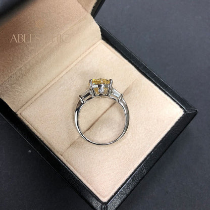 Statement-Ring mit im Labor gezüchtetem Edelstein R0378