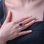 Smaragd-Blumenring R1160