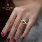 Achteckiger Tansanit-Ehering R0324