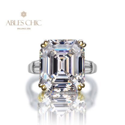 Asscher Amethyst Ring R0377