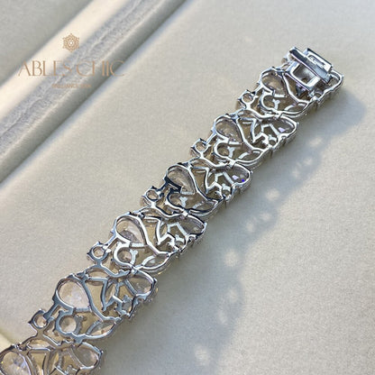 Brautarmband mit Eisblumenmuster B0630
