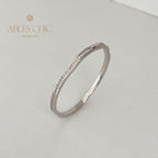Gewellter Bling-Stapel-Armreif B0878