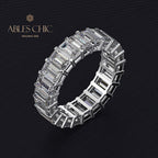 Länglicher Diamant-Ehering R0941