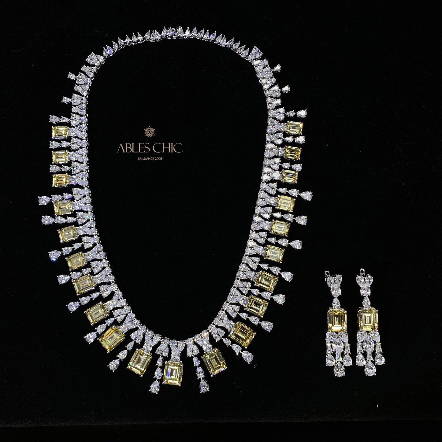 Sphene Hochzeit Girlande Halskette P0694