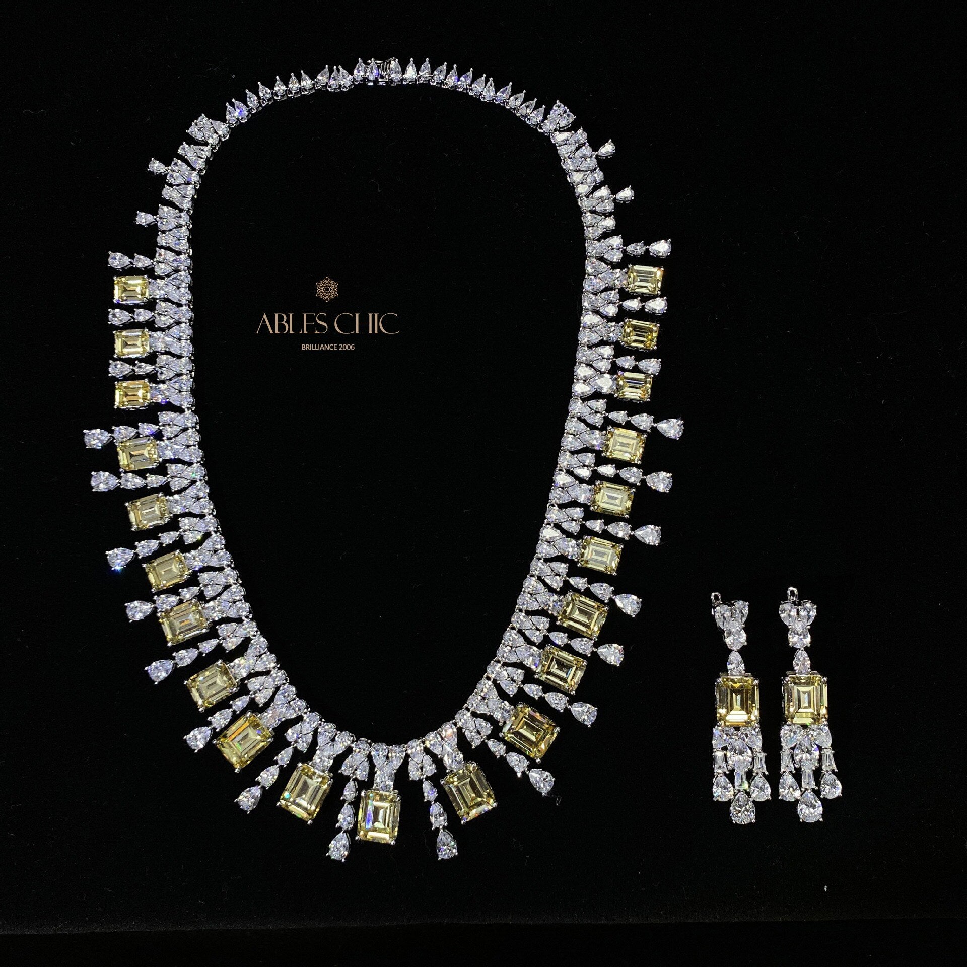 Sphene Hochzeit Girlande Halskette P0694
