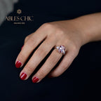 Statement-Ring mit im Labor gezüchtetem Edelstein R0378
