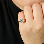 3-Carat Round Brilliant Moissanite Ring