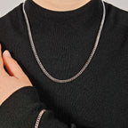 Diamond Cut Link Chain Necklace