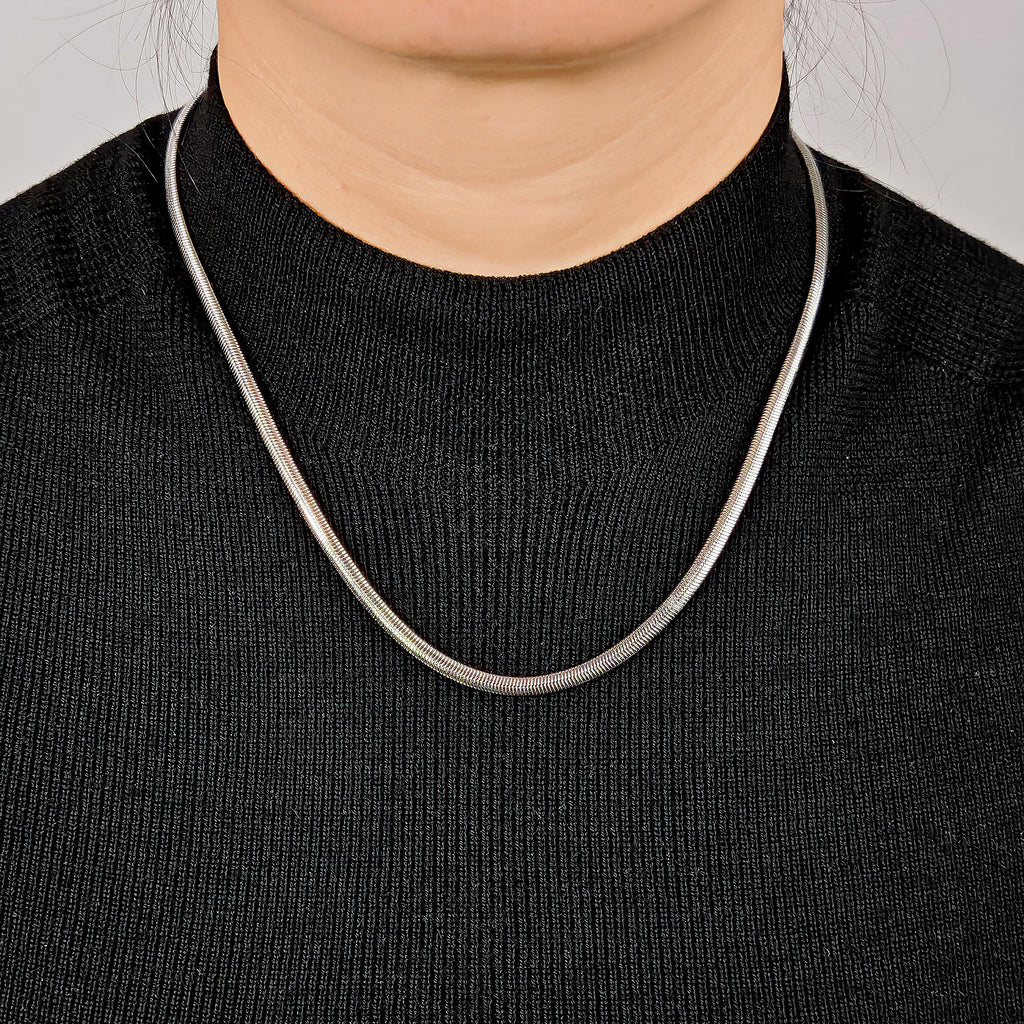 Herringbone Chain Necklace 4mm