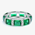 Bandring mit Smaragdbesatz R1761