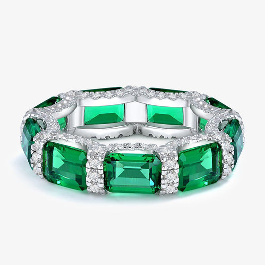 Bandring mit Smaragdbesatz R1761