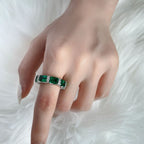 Bandring mit Smaragdbesatz R1761