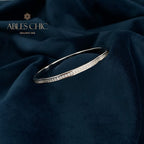 Gewellter Bling-Stapel-Armreif B0878