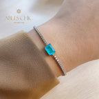 Lab Paraiba Tennisarmband B0539