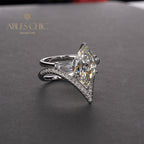 Marquise Diamant Stapelring R0304