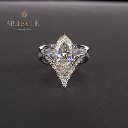 Marquise Diamant Stapelring R0304