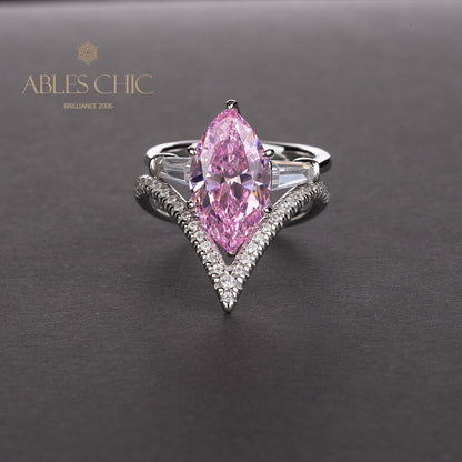 Marquise Diamant Stapelring R0304