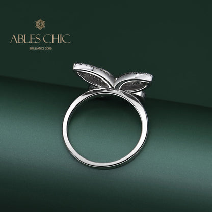 Cocktailring mit Schmetterlings-Pavé R1094