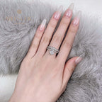 Eleganter Kronen-Verlobungsring R1524