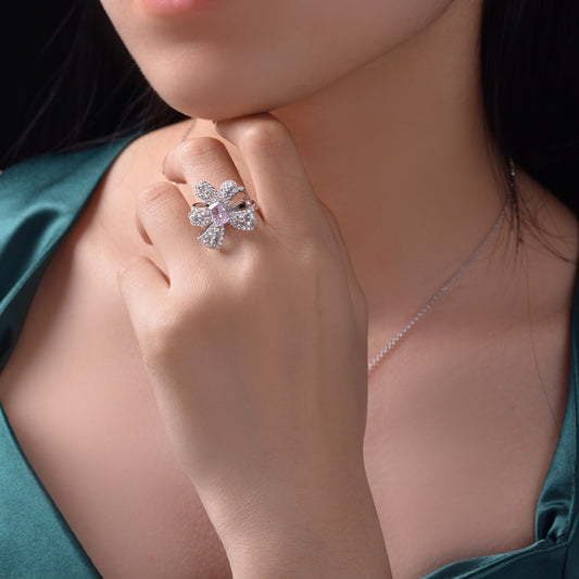 Turmalin Schmetterling Cocktail Ring R1262