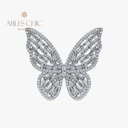 Cocktailring mit Schmetterlings-Pavé R1164