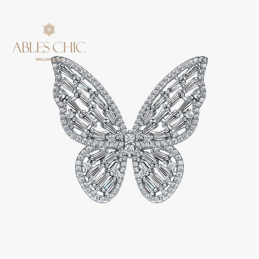 Cocktailring mit Schmetterlings-Pavé R1164