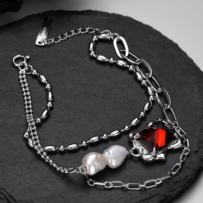 Barockperlen-Mehrkettenarmband B1031