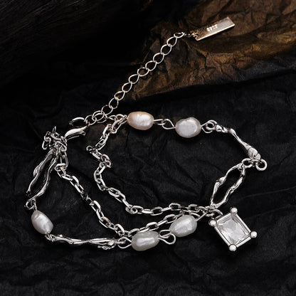 Ketten Barockperlen Armband B1047