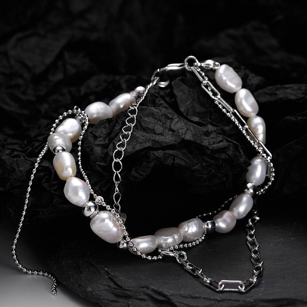 Barockperlen-Kettenarmband B1029