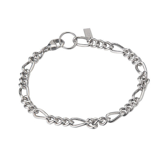 Statement-Armband mit Figaro-Kette B1043