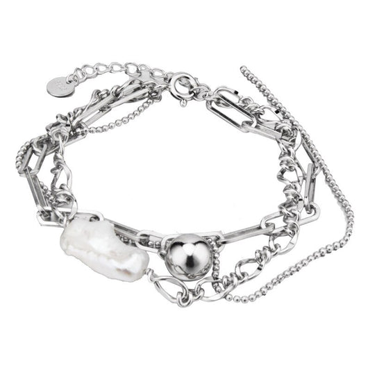 Barockperlen-Mehrkettenarmband B1028