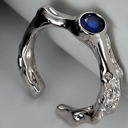 Alien Textur CZ Ring R1252