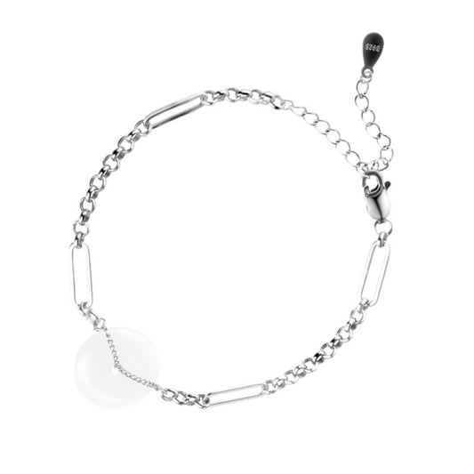 Jade Unregelmäßig gezogenes Kettenarmband B1006