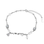 Perlenarmband mit mehreren Ketten B1019