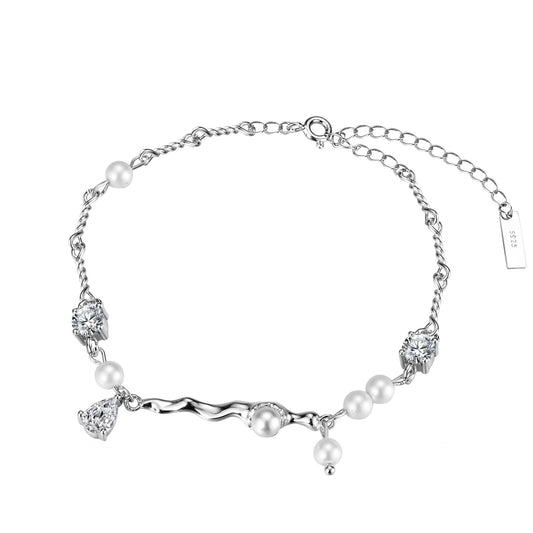 Perlenarmband mit mehreren Ketten B1019