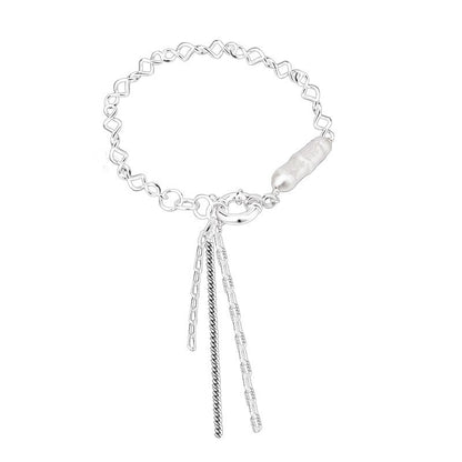 Barockperlen-Kabelkettenarmband B1027