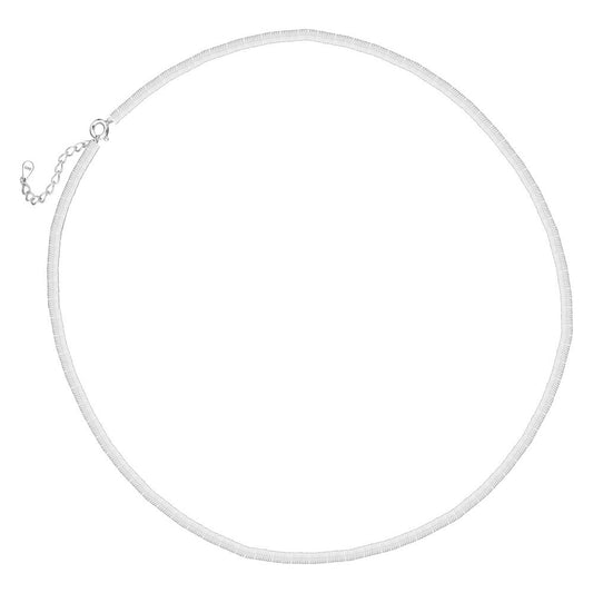 Flache Schlangenkettenhalskette N1038