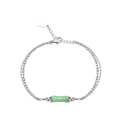 Jade Bambus Multi Ketten Armband B1017
